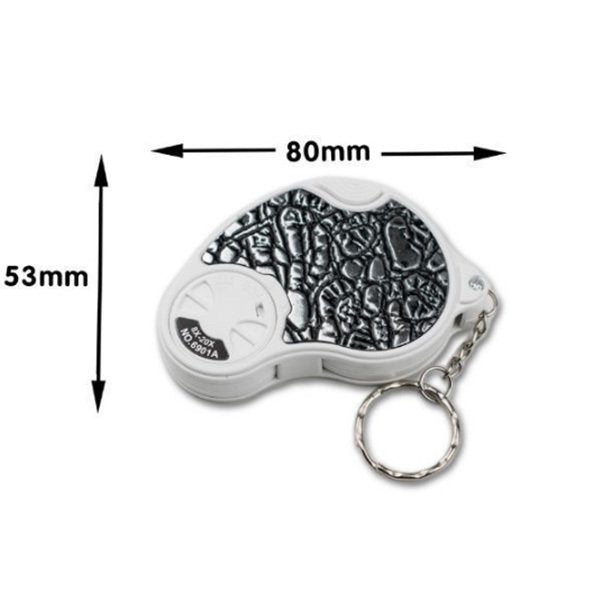 LED燈放大鏡鑰匙圈