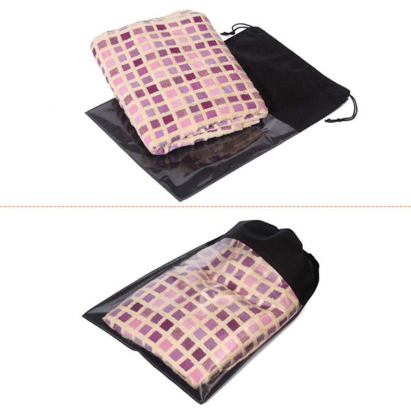 透明旅行收納束口鞋袋