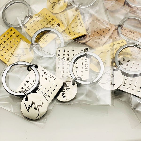 月曆金屬鑰匙圈-可訂製日期
