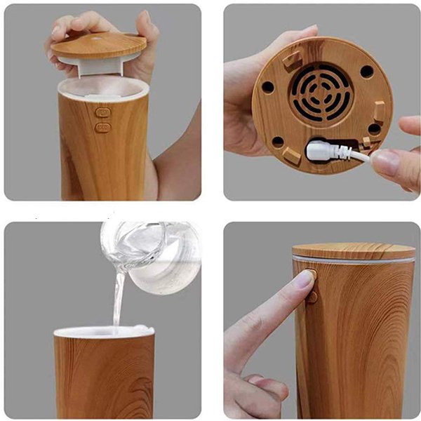 USB聲波加濕噴霧精油汽車香氛器