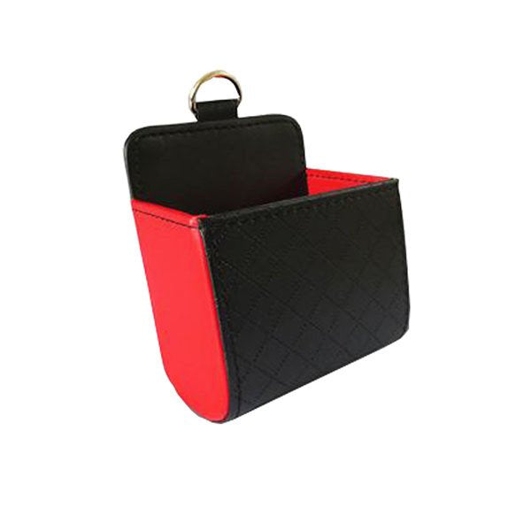 皮革出風口置物盒