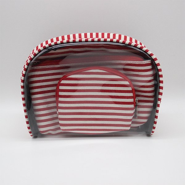 簡約條紋旅行盥洗包