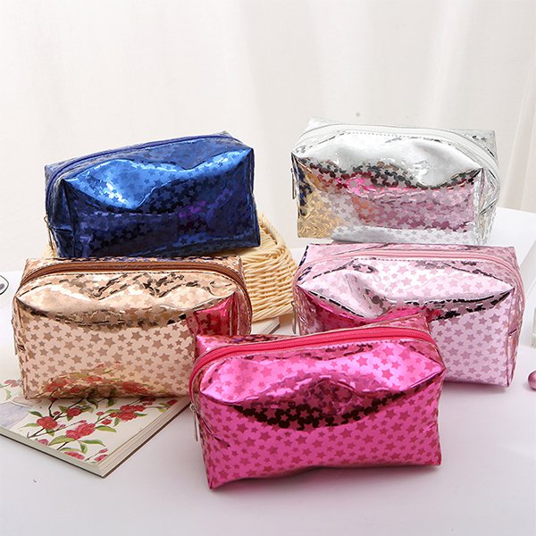 閃亮星星旅行盥洗包-PU化妝包