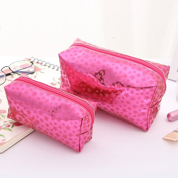 閃亮星星旅行盥洗包-PU化妝包