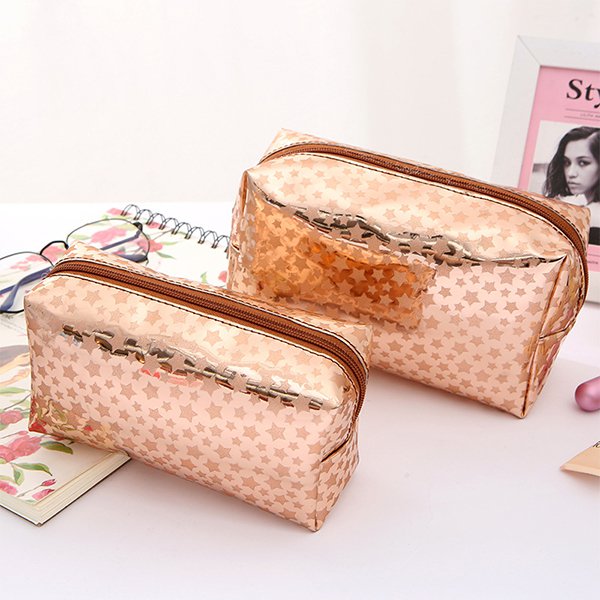 閃亮星星旅行盥洗包-PU化妝包