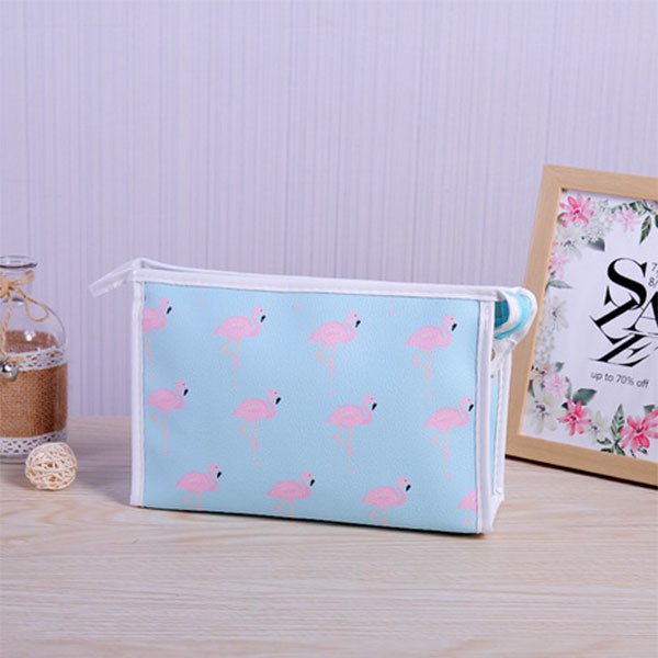 多色火烈鳥旅行盥洗包