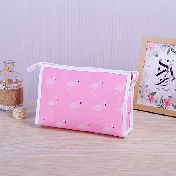 多色火烈鳥旅行盥洗包