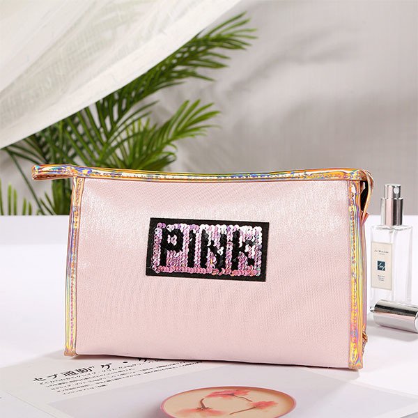 時尚亮片旅行盥洗包-PU化妝包