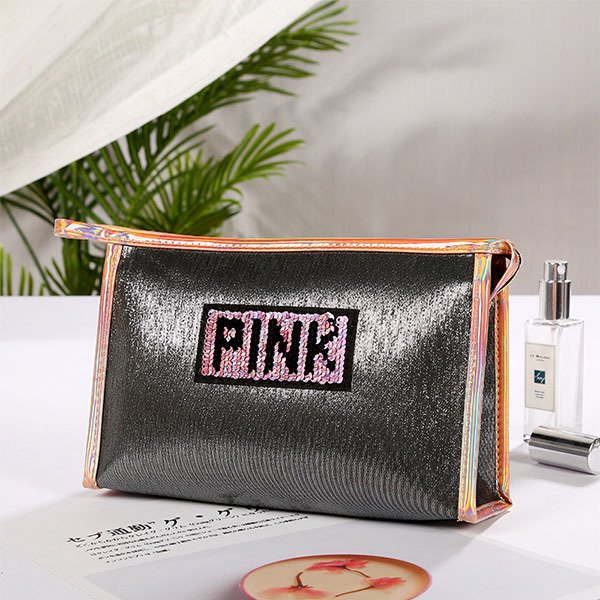 時尚亮片旅行盥洗包-PU化妝包