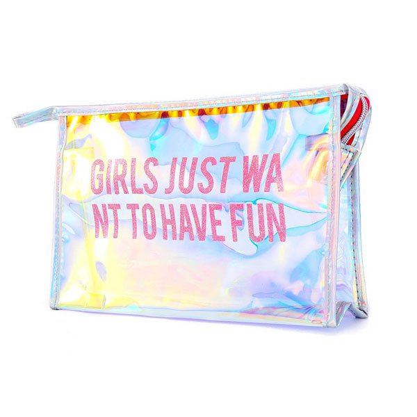 炫彩半透明旅行盥洗包-PU化妝包