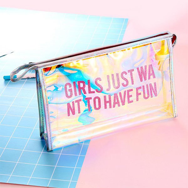 炫彩半透明旅行盥洗包-PU化妝包