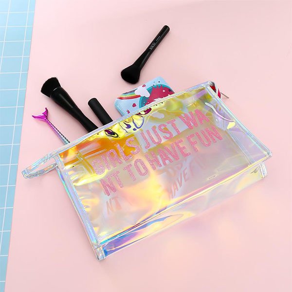 炫彩半透明旅行盥洗包-PU化妝包