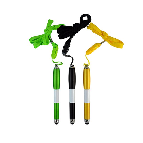 附掛繩塑膠觸控圓珠筆