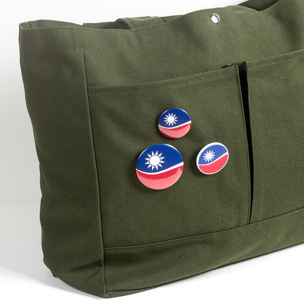 國徽別針胸章-4cm圓形壓克力-無印刷