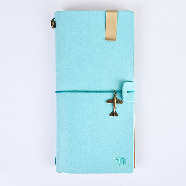 32K筆記本-綁繩式商務PU筆記本加筆夾