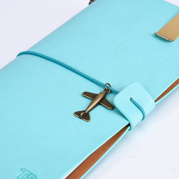 32K筆記本-綁繩式商務PU筆記本加筆夾