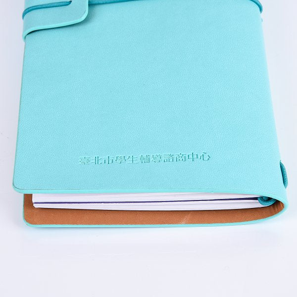 32K筆記本-綁繩式商務PU筆記本加筆夾