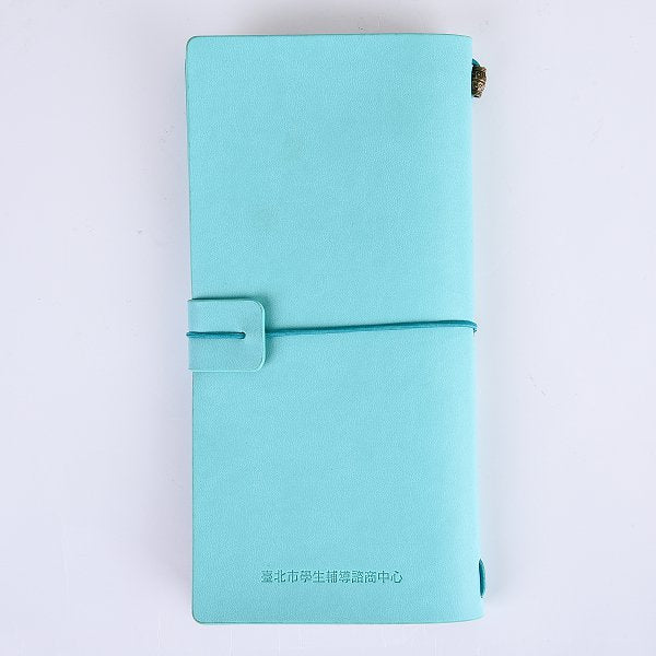 32K筆記本-綁繩式商務PU筆記本加筆夾