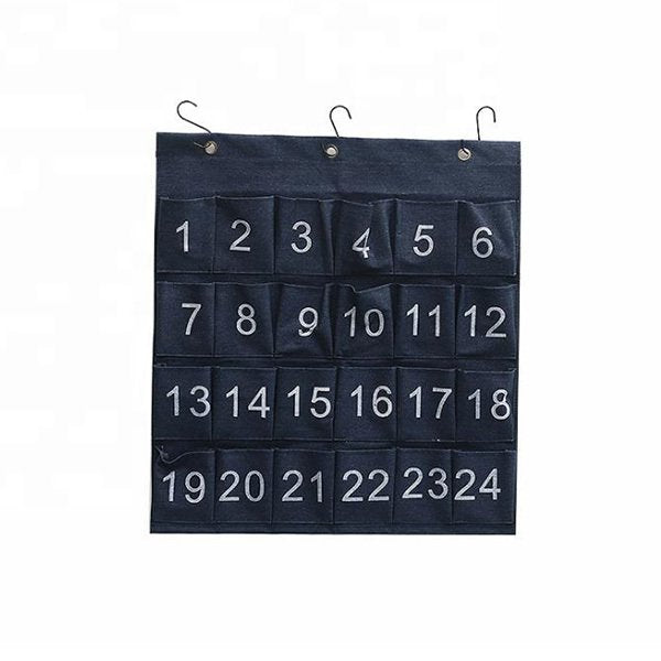 懸掛式門上數字收納袋
