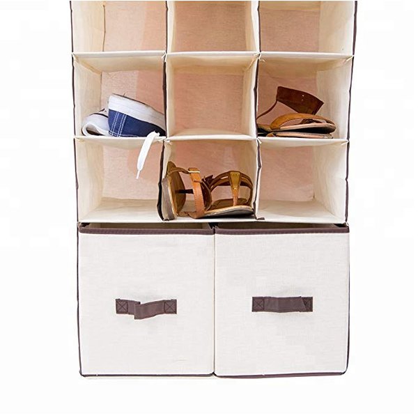 雙抽屜掛式衣物收納袋