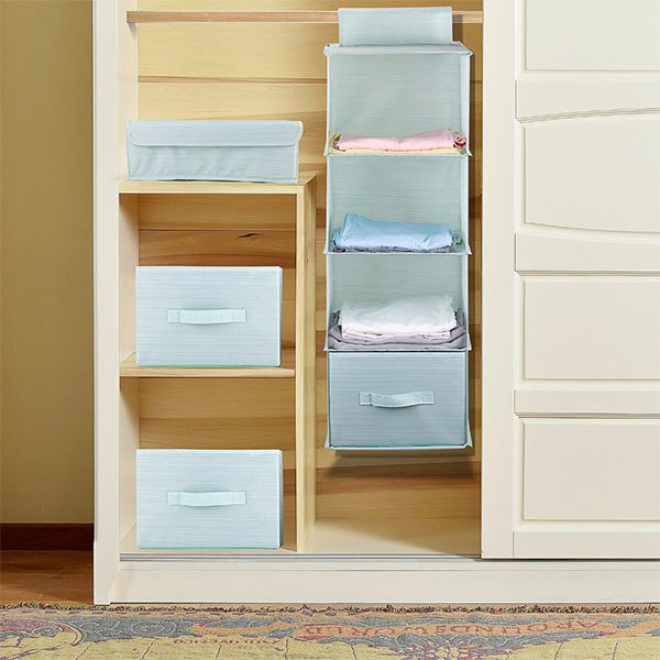 彩色4層1抽屜壁櫥收納