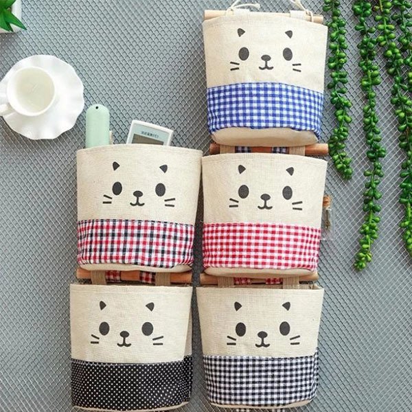 貓咪掛式收納盒