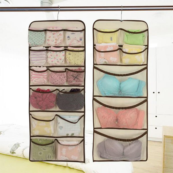 可摺疊貼身衣物掛式收納袋
