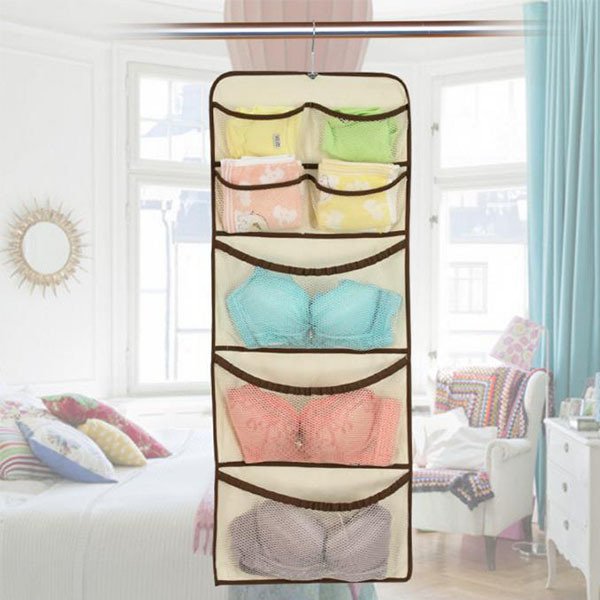 可摺疊貼身衣物掛式收納袋