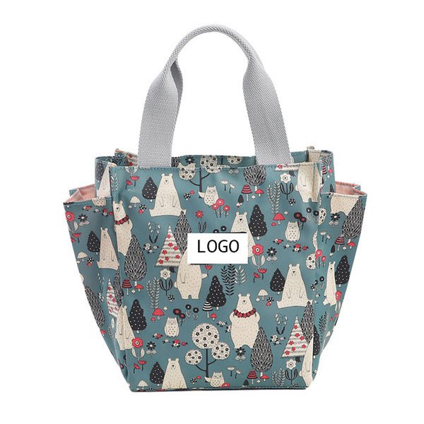 卡通防水午餐袋-帆布野餐包