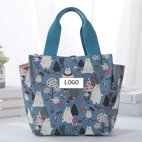 卡通防水午餐袋-帆布野餐包