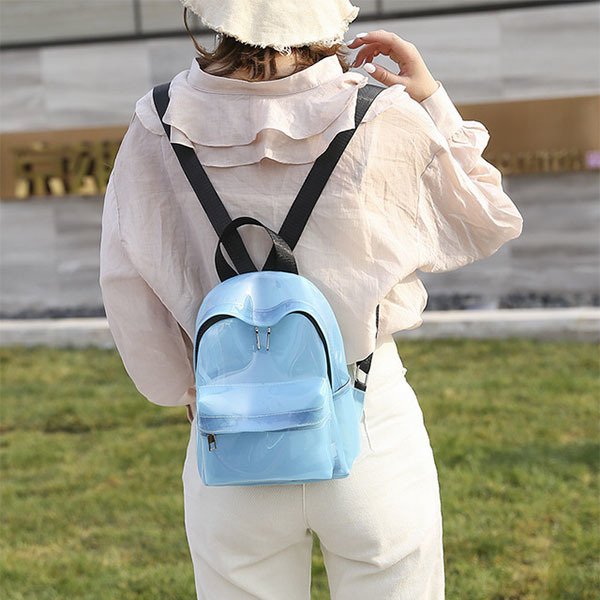 半透明防水後背包-PVC後背包