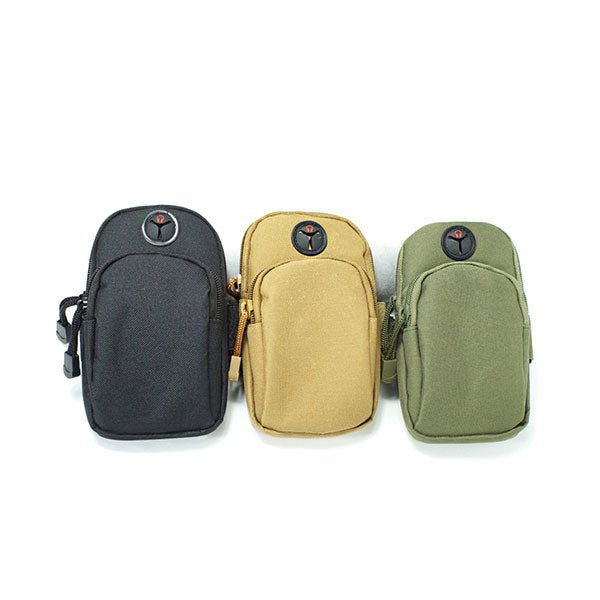 簡約耳機孔腰包-尼龍腰包