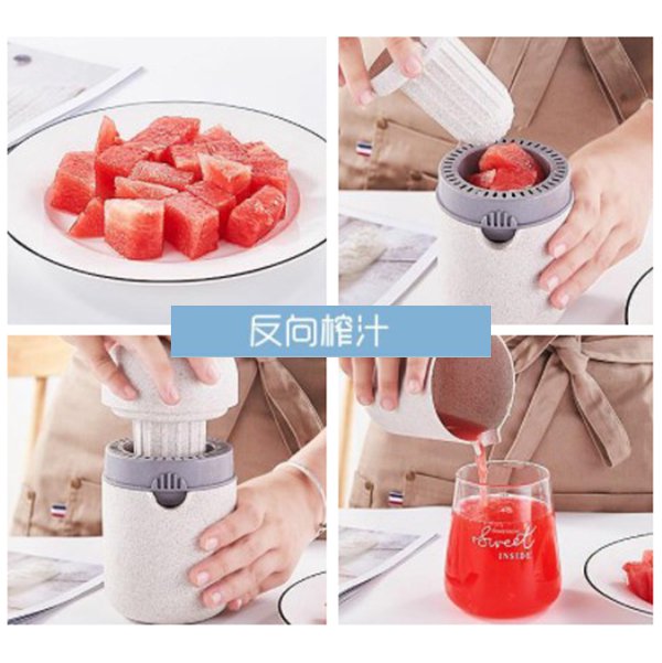 手壓旋轉式小麥秸稈檸檬榨汁機