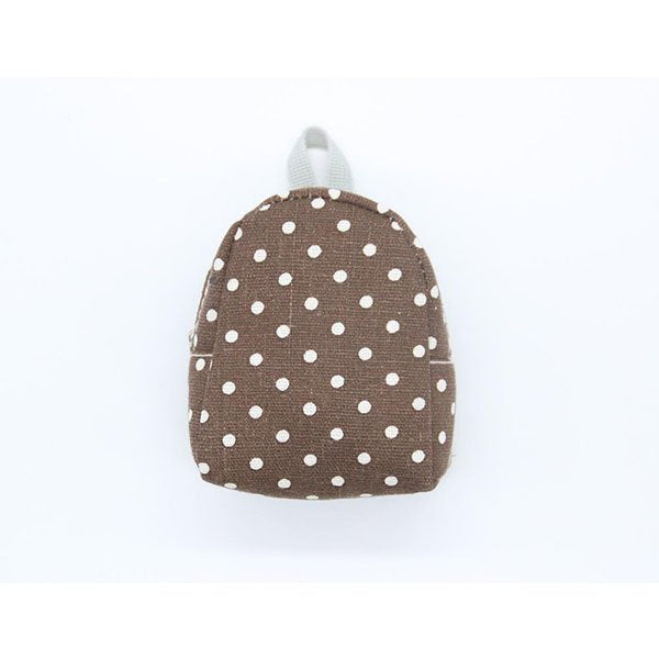 簡約書包造型錢包-帆布零錢包