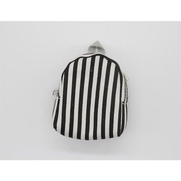 簡約書包造型錢包-帆布零錢包