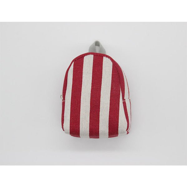 簡約書包造型錢包-帆布零錢包