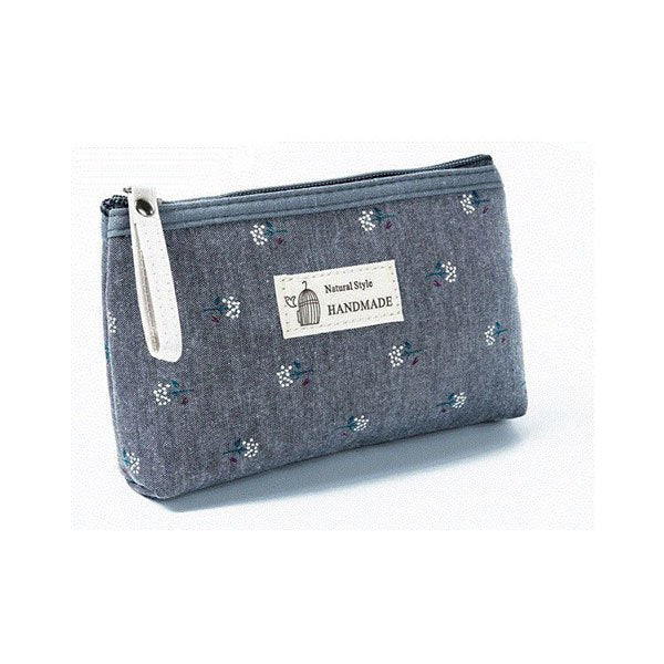 清新小碎花錢包-帆布零錢包