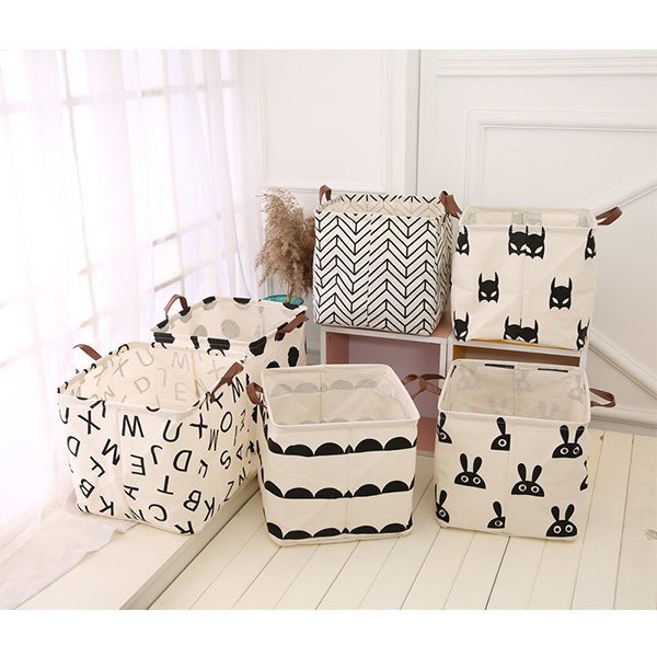 北歐風幾何圖案收納籃