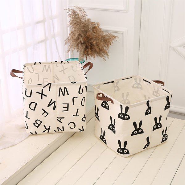 北歐風幾何圖案收納籃