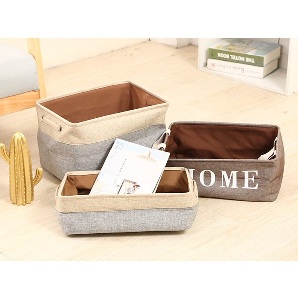 簡約雙色收納籃