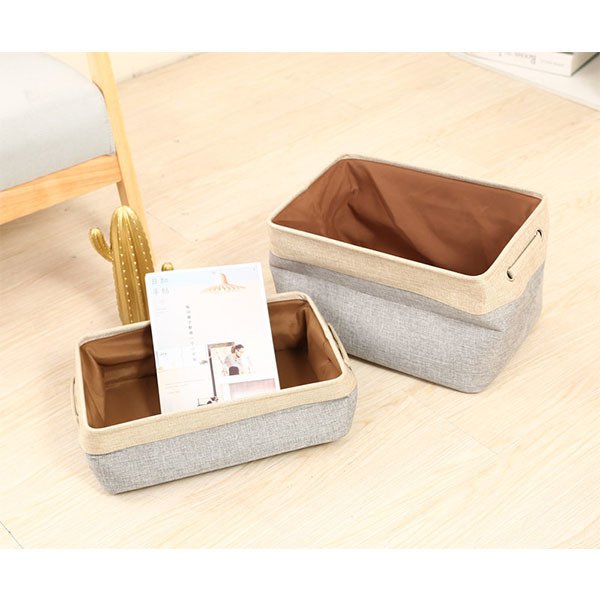 簡約雙色收納籃