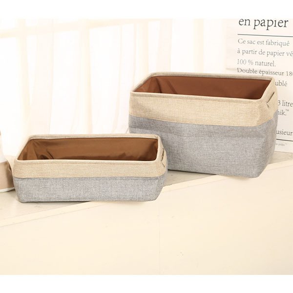 簡約雙色收納籃