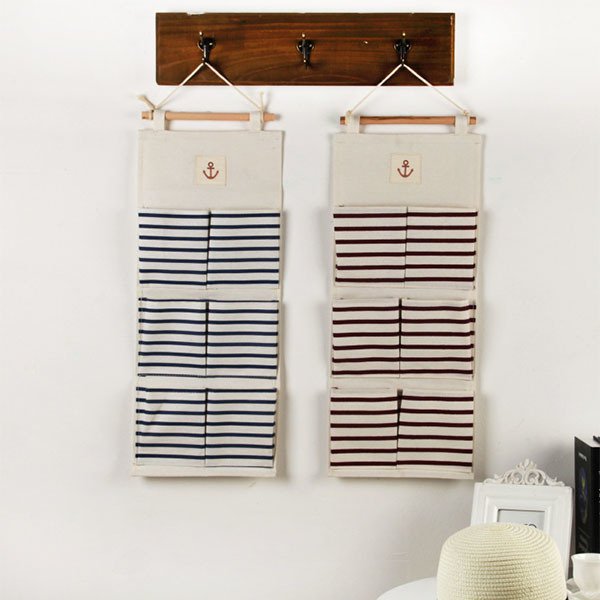 簡約多口袋收納籃