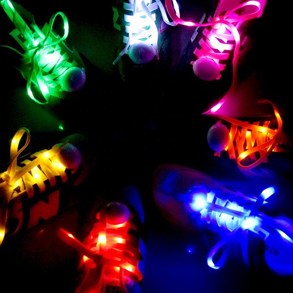 時尚淺色系尼龍LED鞋帶