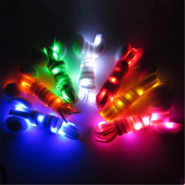 時尚淺色系尼龍LED鞋帶