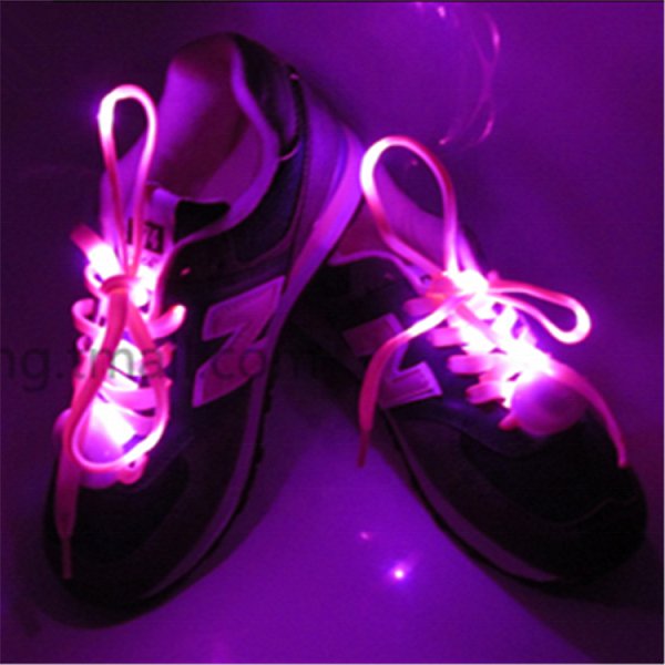 時尚淺色系尼龍LED鞋帶