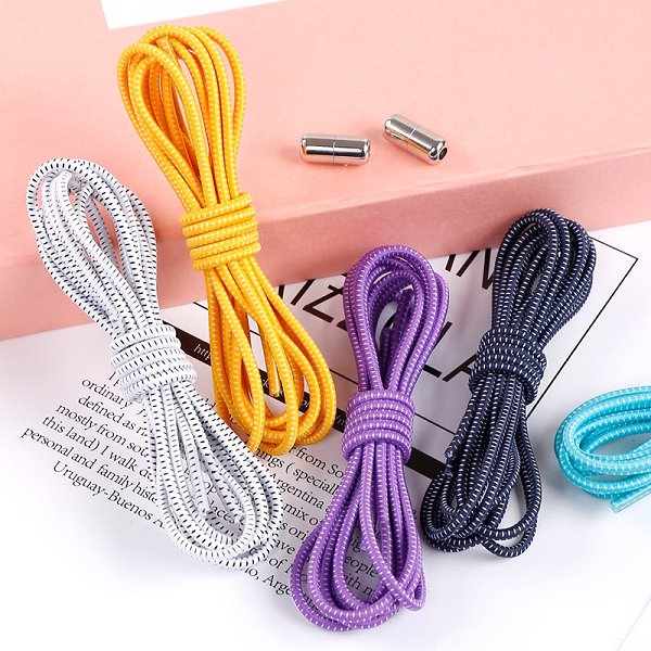 懶人專用聚酯纖維鞋帶 磁吸式鞋帶扣