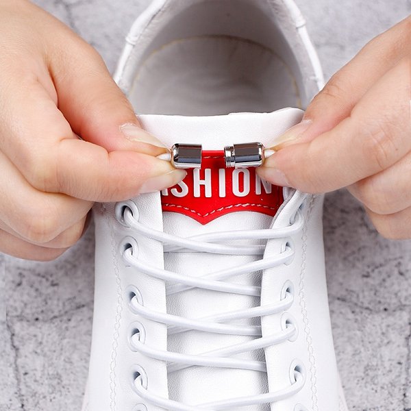 懶人專用聚酯纖維鞋帶 磁吸式鞋帶扣