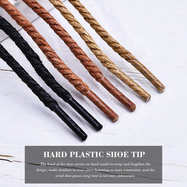 質感三股辮蠟棉鞋帶