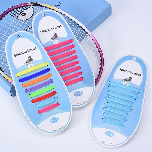 懶人免綁彩色矽膠鞋帶